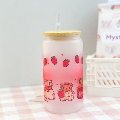 Strawberry Aesthetic x Chupa Glass Cans