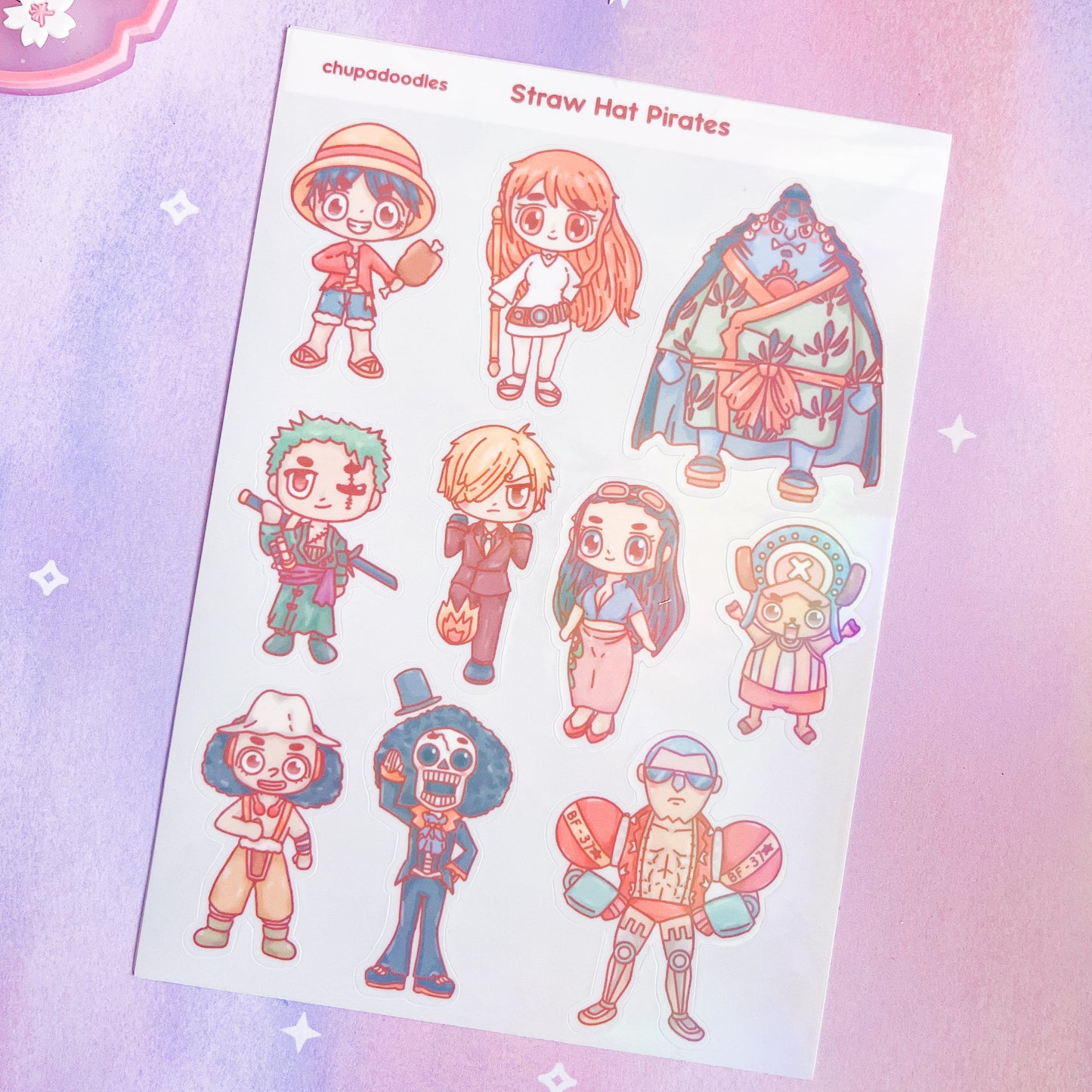 One Piece Holo Sticker Sheet