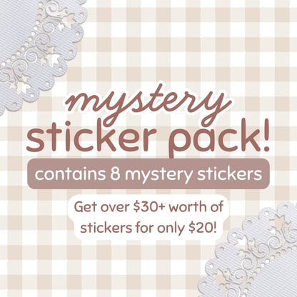 Mystery Sticker Pack - 8 Cute Stickers