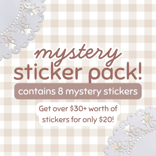 Mystery Sticker Pack - 8 Cute Stickers