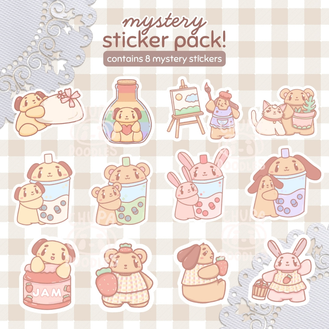 Mystery Sticker Pack - 8 Cute Stickers