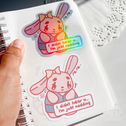 Neurodiversity & Relatable Memes Die Cut Sticker Bundle (Full Holo/White Matte)