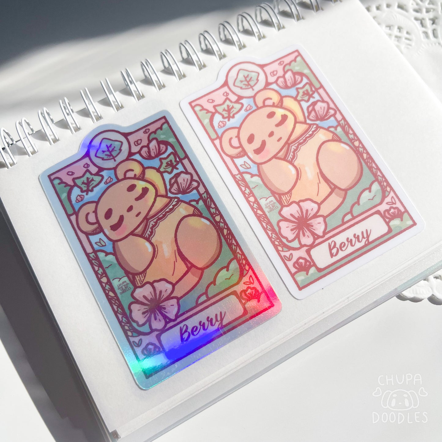 Art Nouveau in Sakura Die Cut Sticker Bundle (Full Holo/White Matte)