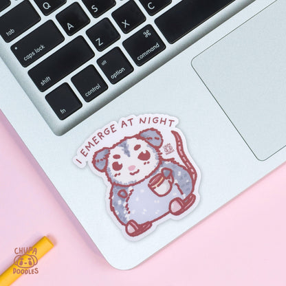 Possum Cute Sticker (Matte Finish)