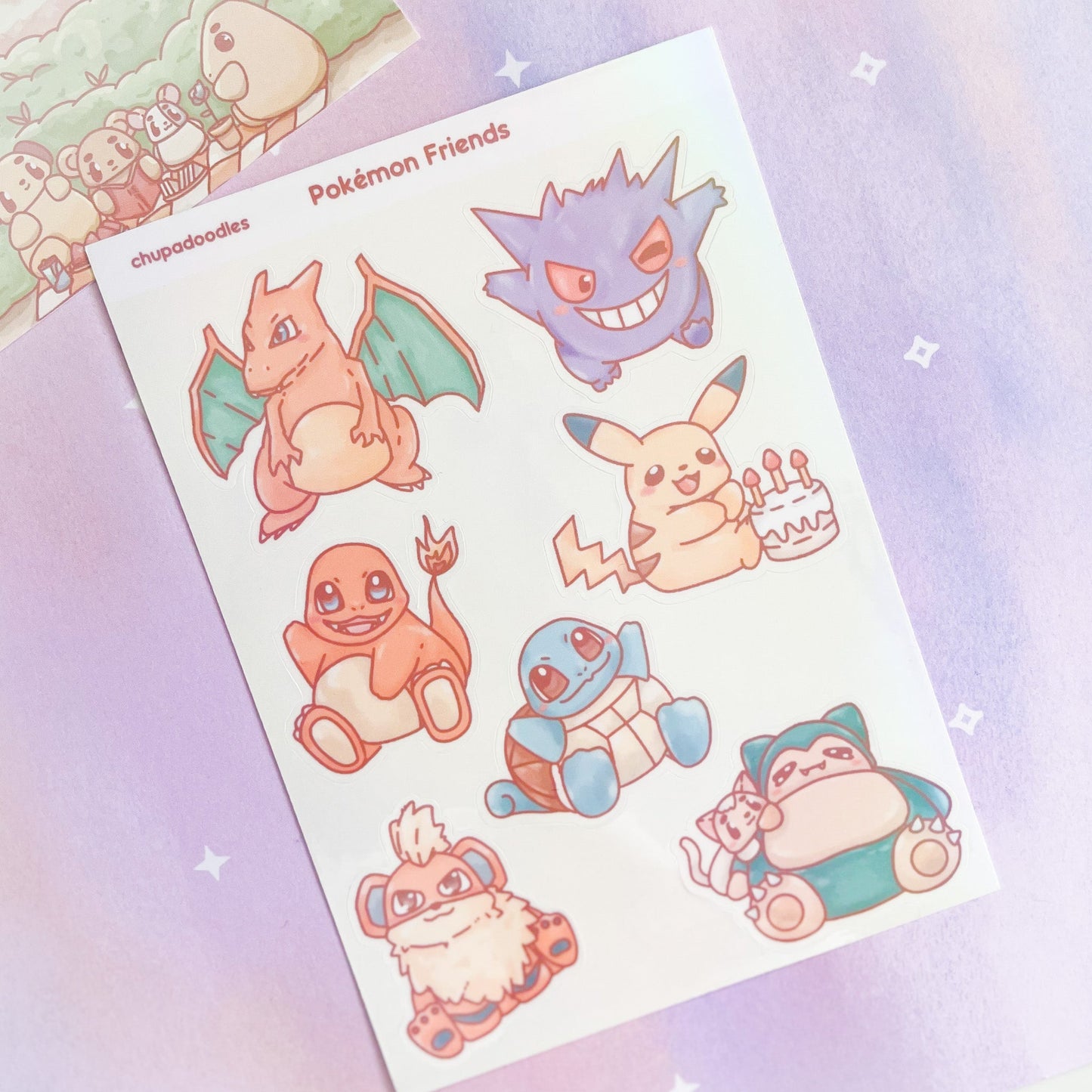 Pokemon Friends Holo Sticker Sheet (Pokemon)