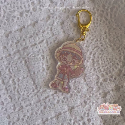 Luffy Nakama Holo Keychain