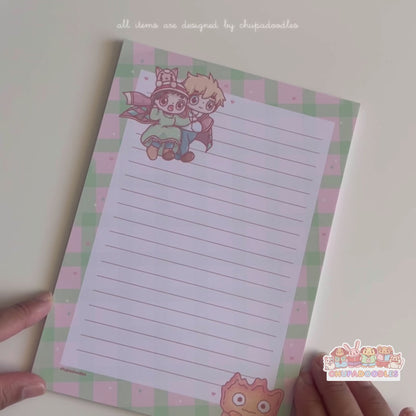 A5 Handmade Howl & Sophie Notepad