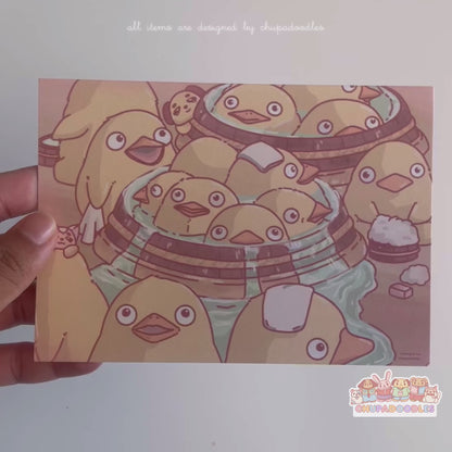 Bathing Ducks Spirited Away Postcard