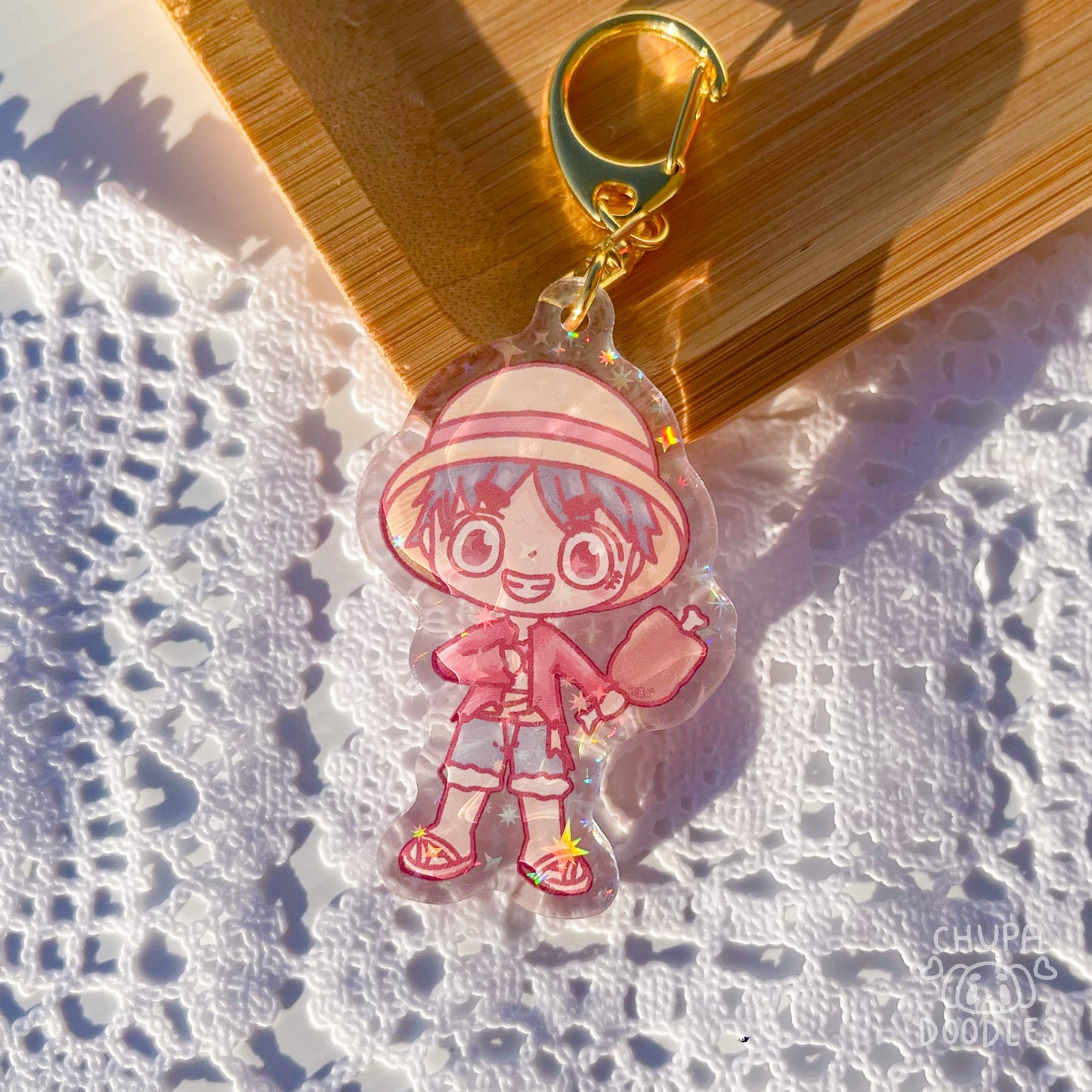 Luffy Nakama Holo Keychain