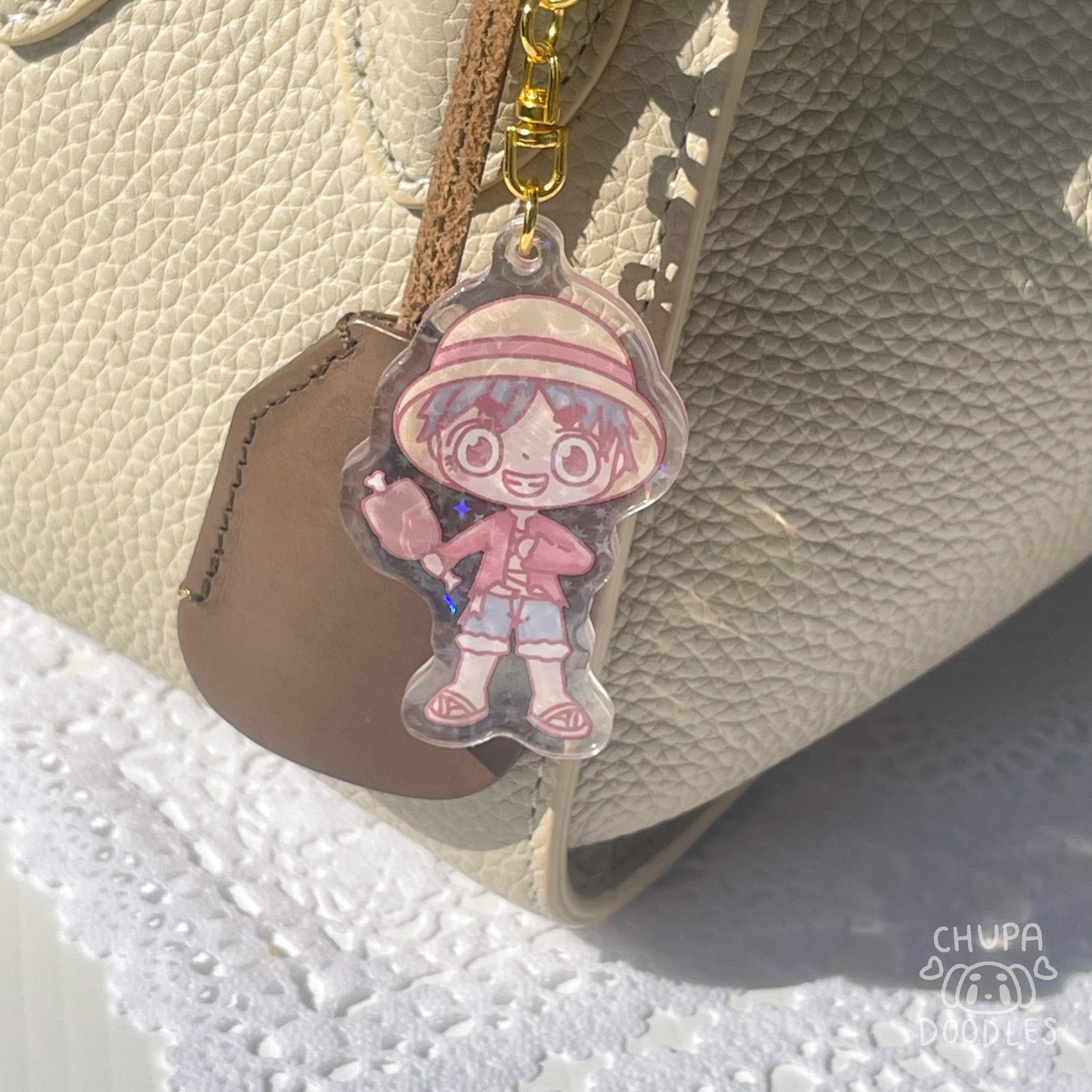 Luffy Nakama Holo Keychain