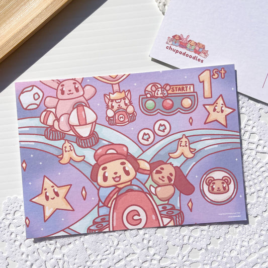 Chupa Family Game Kart Postcard