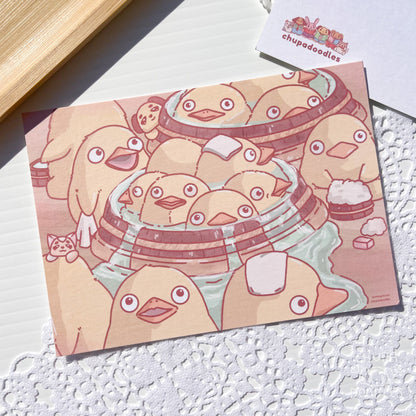 Bathing Ducks Spirited Away Postcard