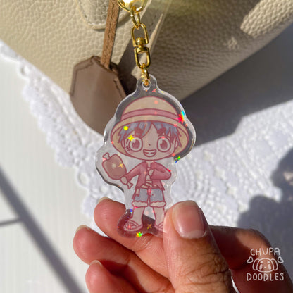 Luffy Nakama Holo Keychain