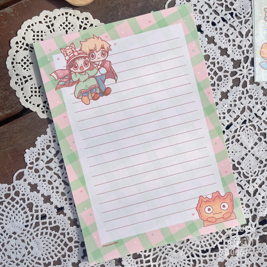A5 Handmade Howl & Sophie Notepad