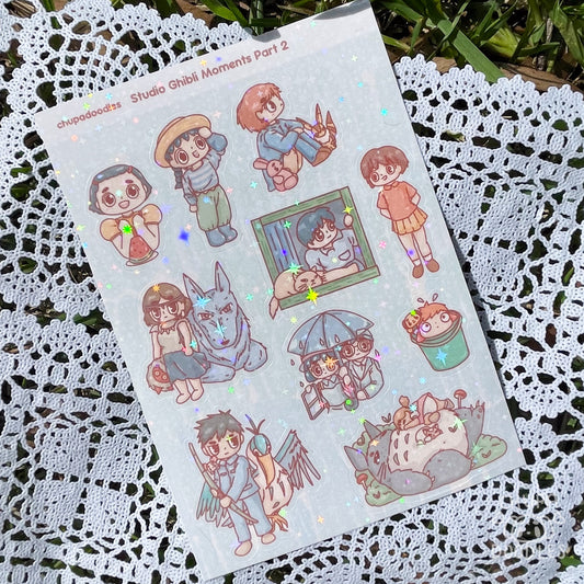 Studio Ghibli Moments 2 Star Holo Sticker Sheet