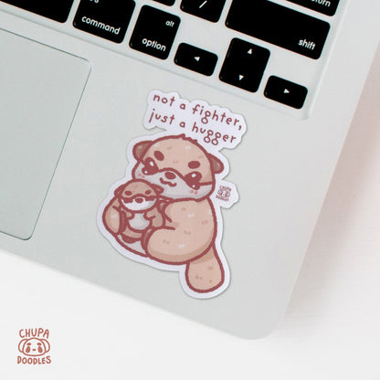 Hugger Otter Cute Sticker (Matte Finish)