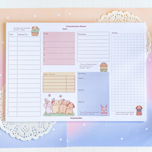 A4 Comprehensive Daily Planner Notepad
