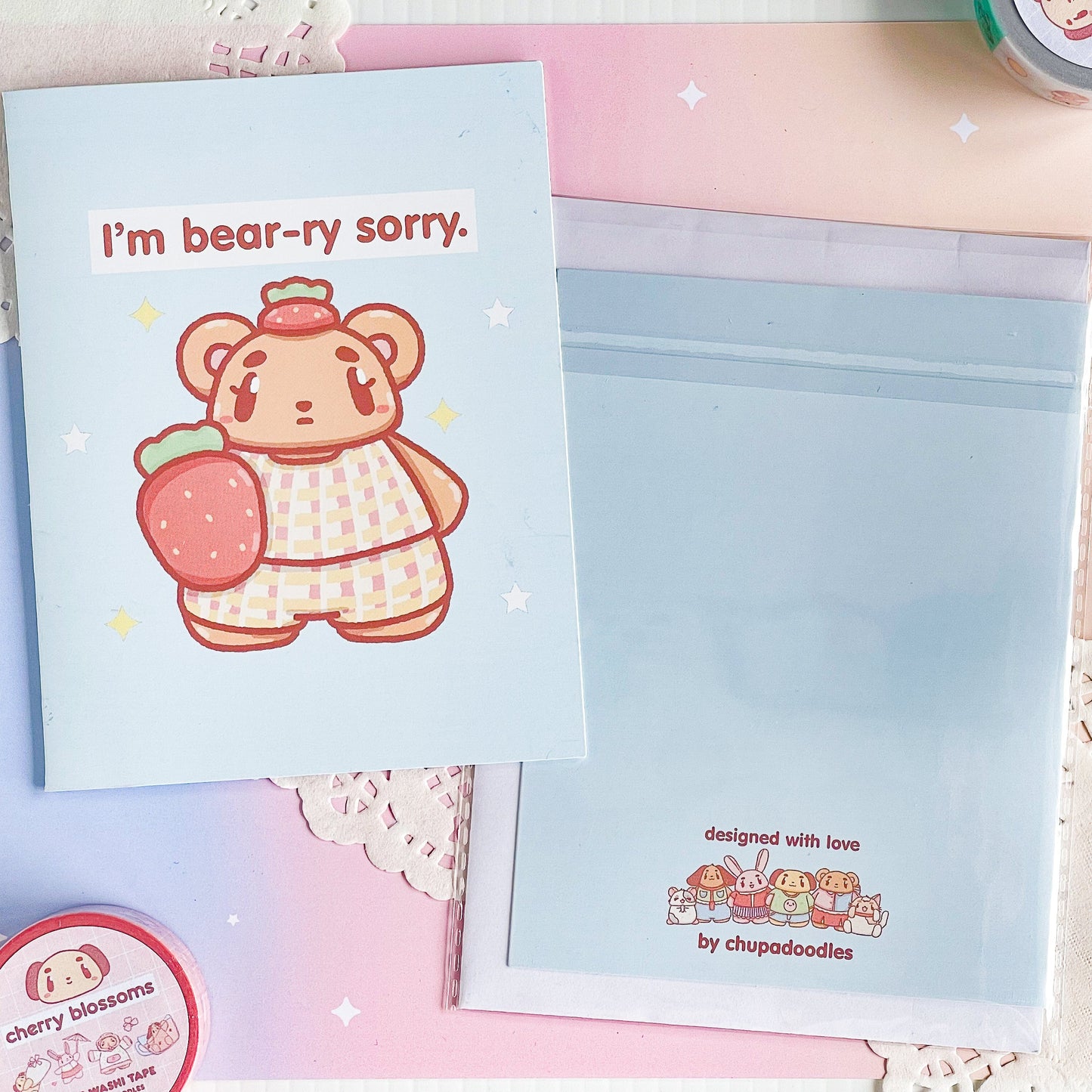 I’m Bear-y Sorry (Apology Greeting Card)