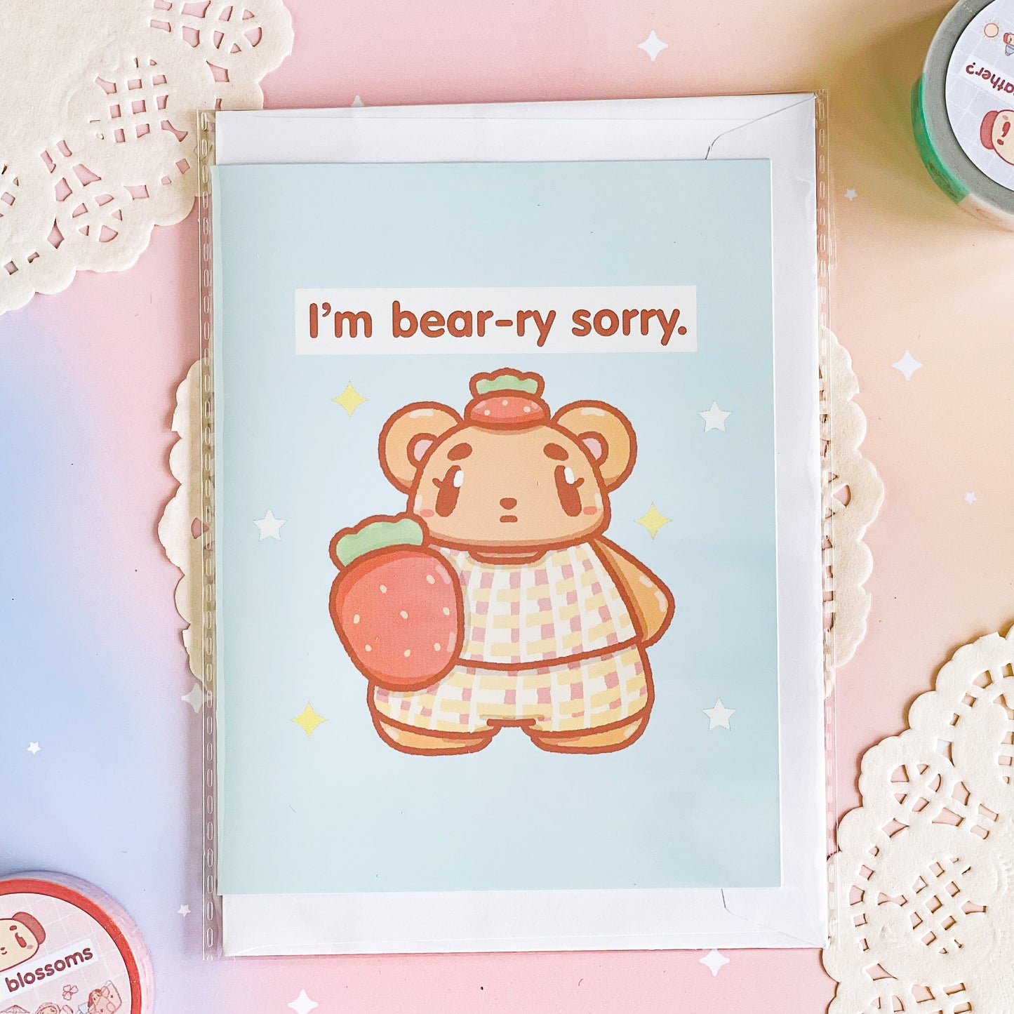 I’m Bear-y Sorry (Apology Greeting Card)