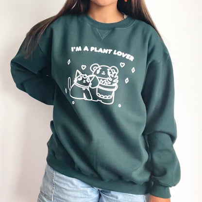 I’m A Plant Lover Green Sweater