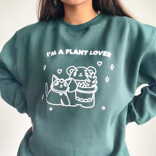 I’m A Plant Lover Green Sweater