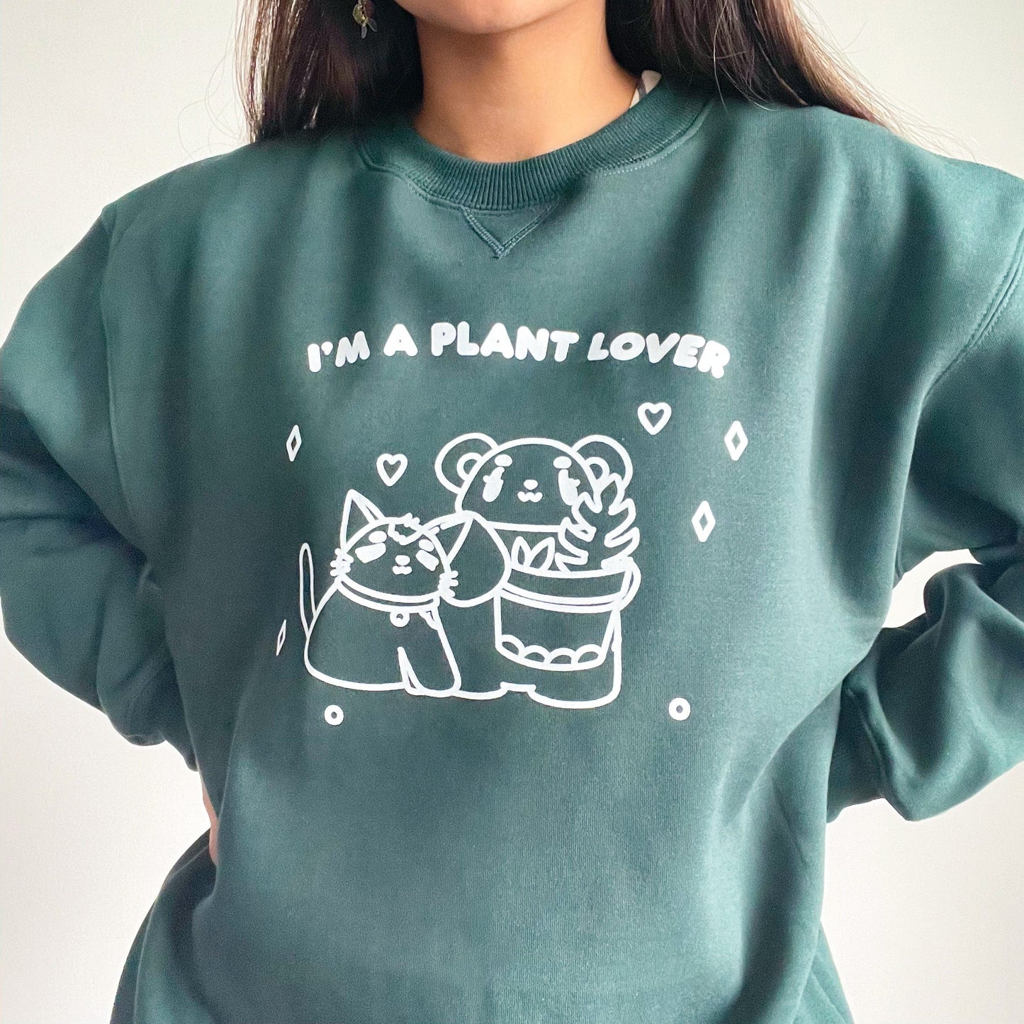 I’m A Plant Lover Green Sweater