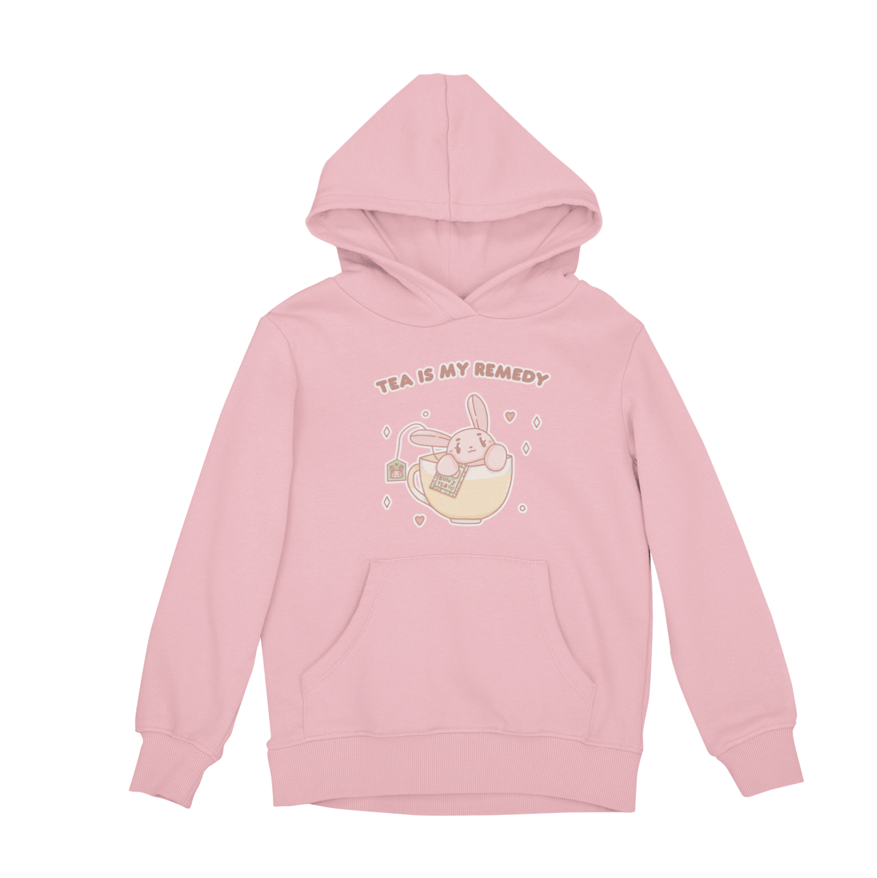 Tea Is My Remedy Pink Hoodie