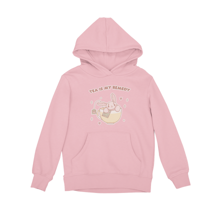 Tea Is My Remedy Pink Hoodie